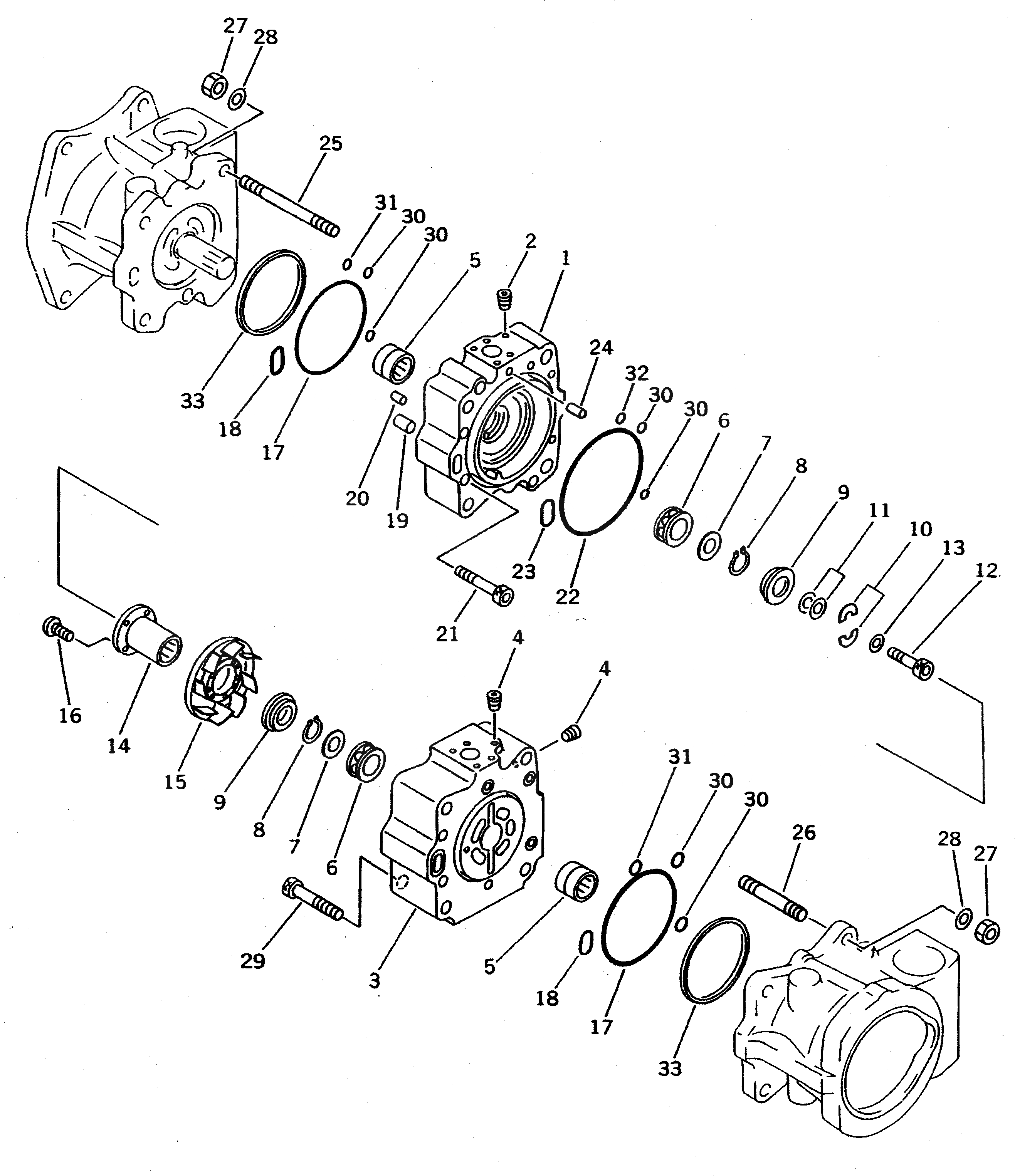 Схема запчастей Komatsu PC650-3 - ГИДР. НАСОС.¤ NO. (НАСОС /) (/)              (С -STAGE SELECTOR MODE OLSS) УПРАВЛ-Е РАБОЧИМ ОБОРУДОВАНИЕМ