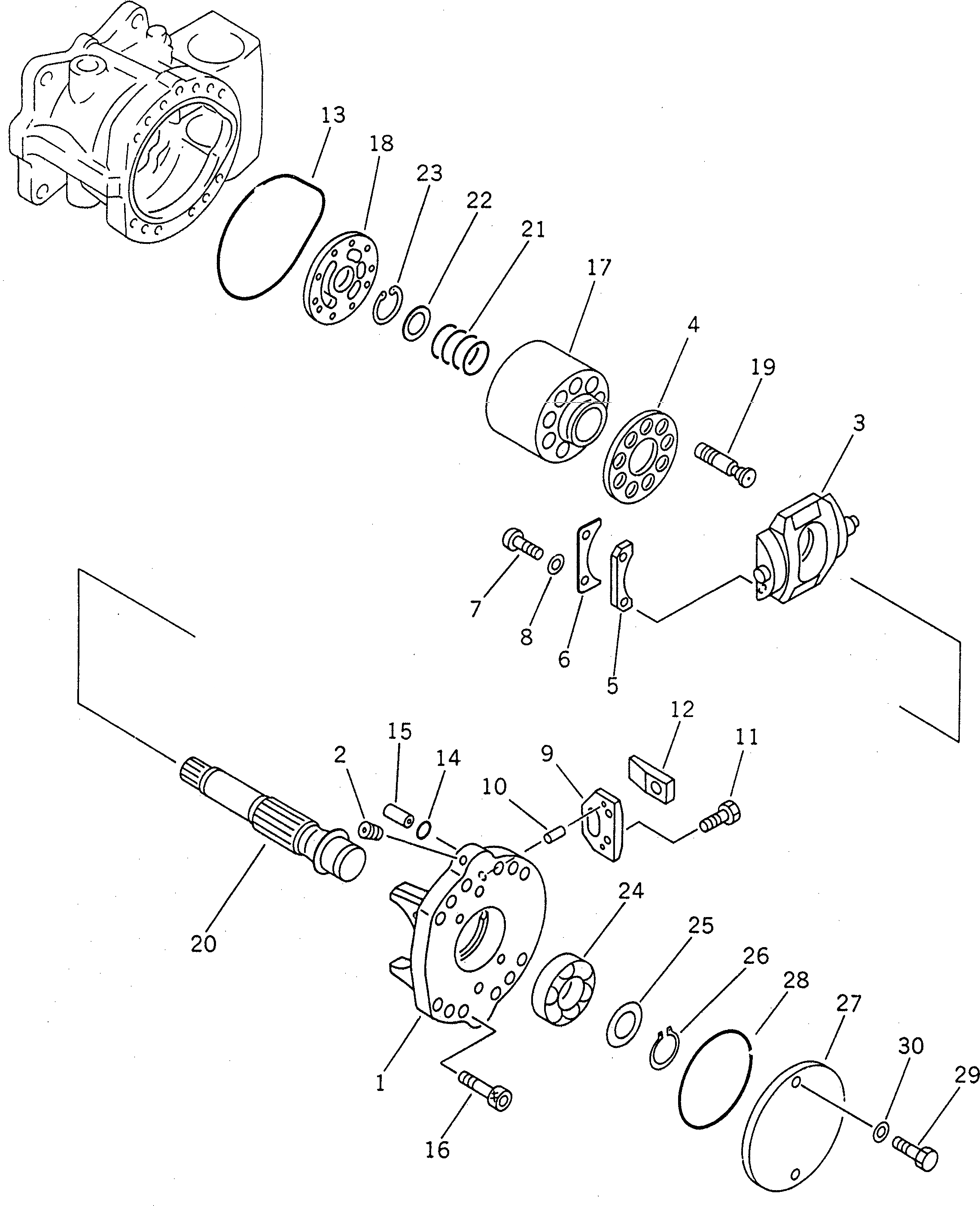 Схема запчастей Komatsu PC650-3 - ГИДР. НАСОС.¤ NO. (НАСОС /) (/)              (С -STAGE SELECTOR MODE OLSS) УПРАВЛ-Е РАБОЧИМ ОБОРУДОВАНИЕМ