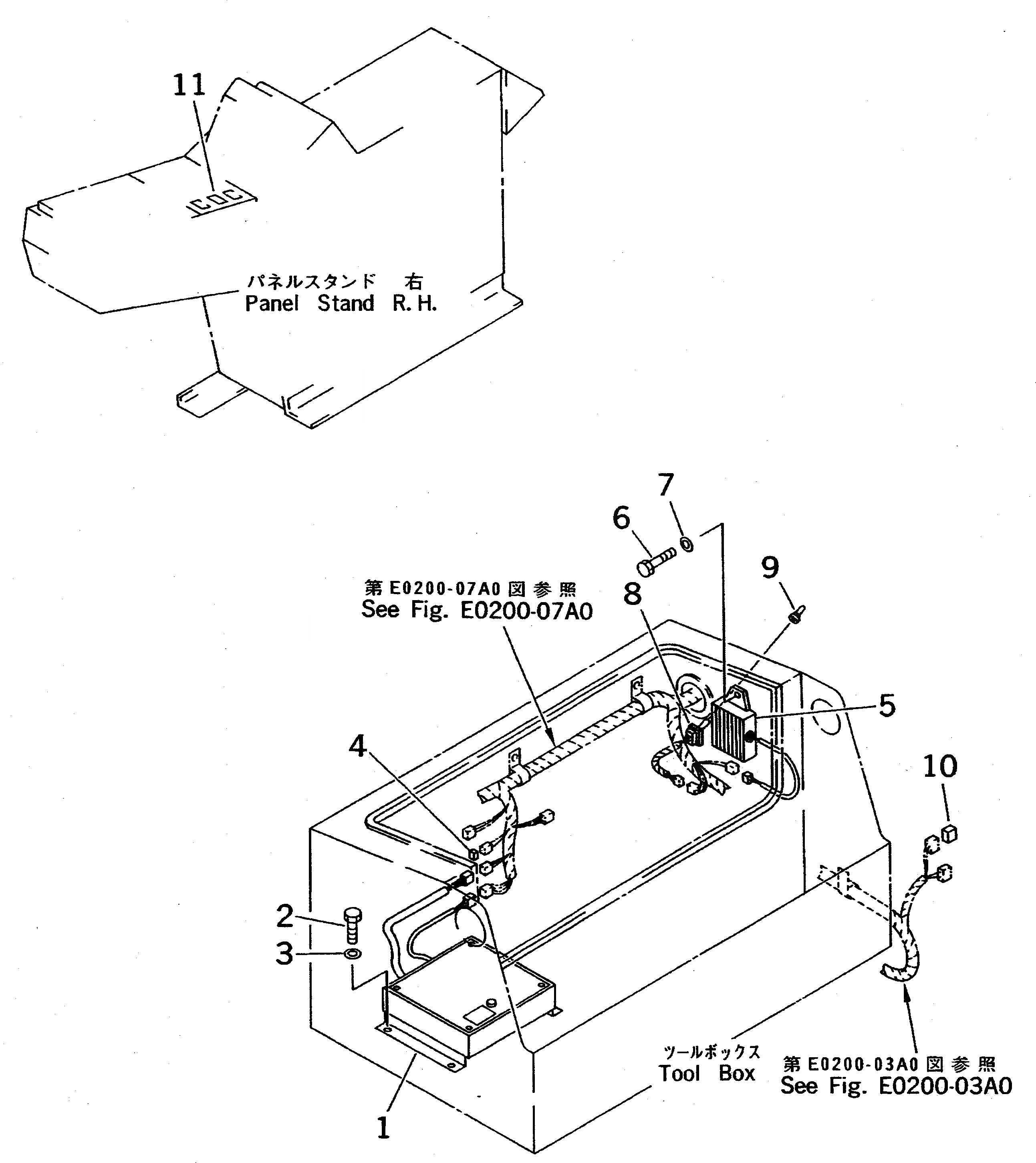 Схема запчастей Komatsu PC650-5 - КОНТРОЛЛЕР (С -STAGE SELECTOR MODE OLSS) (ДЛЯ ПОГРУЗ.) ЭЛЕКТРИКА