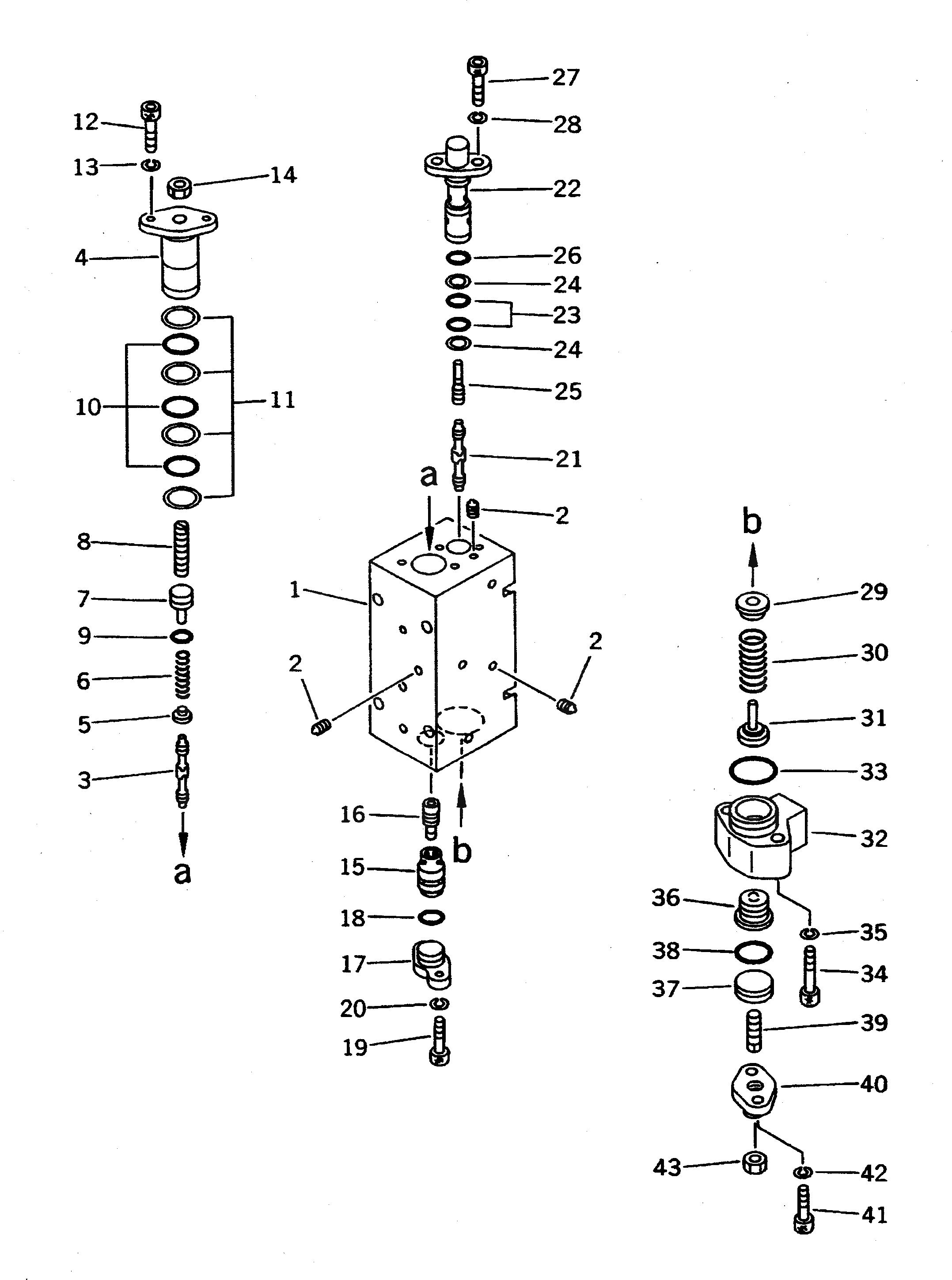 Схема запчастей Komatsu PC650-5 - NO. НАСОС (9/) (С -STAGE SELECTOR MODE OLSS) (КРОМЕ ЯПОН.) ГИДРАВЛИКА