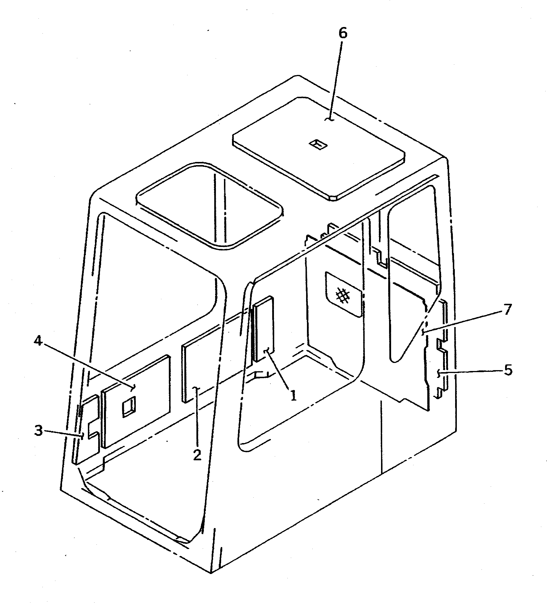 Схема запчастей Komatsu PC650-5 - КАБИНА (ЩИТКИ) (ДЛЯ СТРАН ЕСКАНАТ)(№-78) КАБИНА ОПЕРАТОРА И СИСТЕМА УПРАВЛЕНИЯ