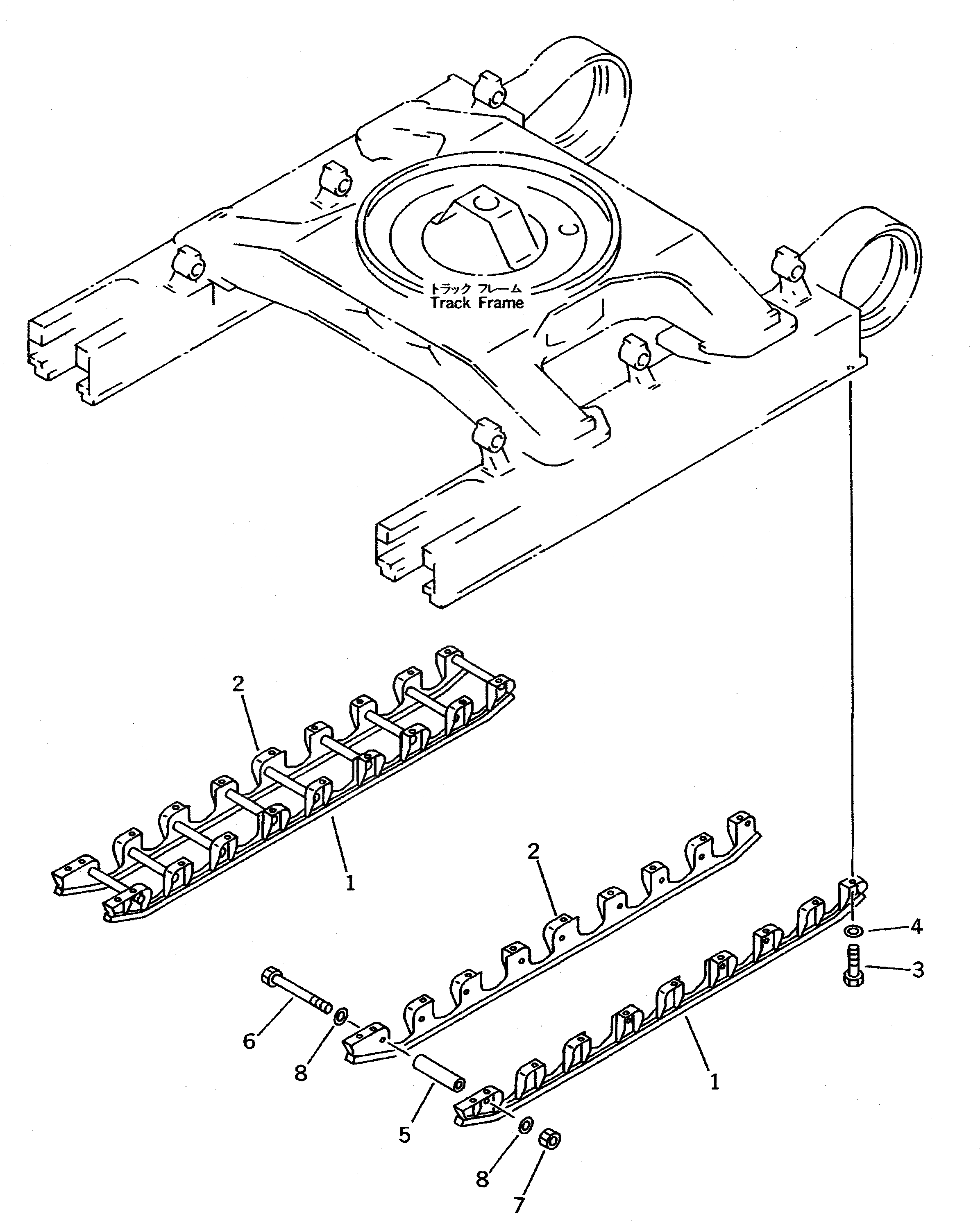 Схема запчастей Komatsu PC650-5 - ОПОРНЫЙ КАТОК ПОЛН. ЗАЩИТА ХОДОВАЯ