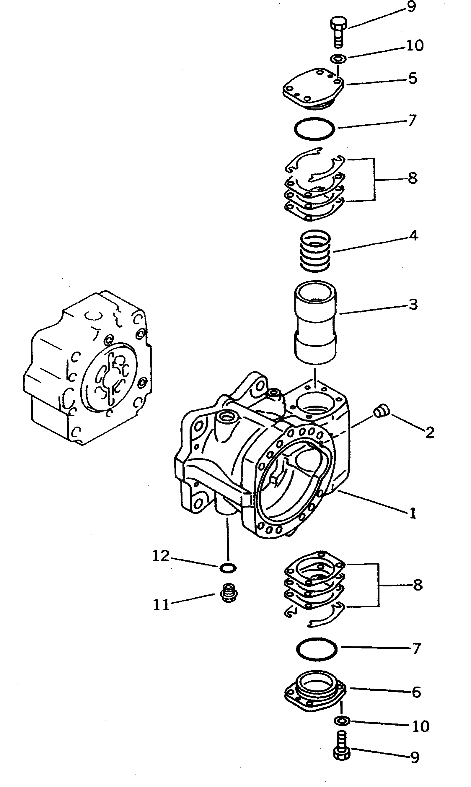 Схема запчастей Komatsu PC650-5 - NO. НАСОС (/) (С -STAGE SELECTOR MODE OLSS) ГИДРАВЛИКА