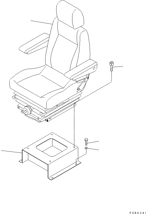 Схема запчастей Komatsu PC650-5 - СИДЕНЬЕ ОПЕРАТОРА И СТОЙКА (ДЛЯ ЯПОН.)(№-) КАБИНА ОПЕРАТОРА И СИСТЕМА УПРАВЛЕНИЯ