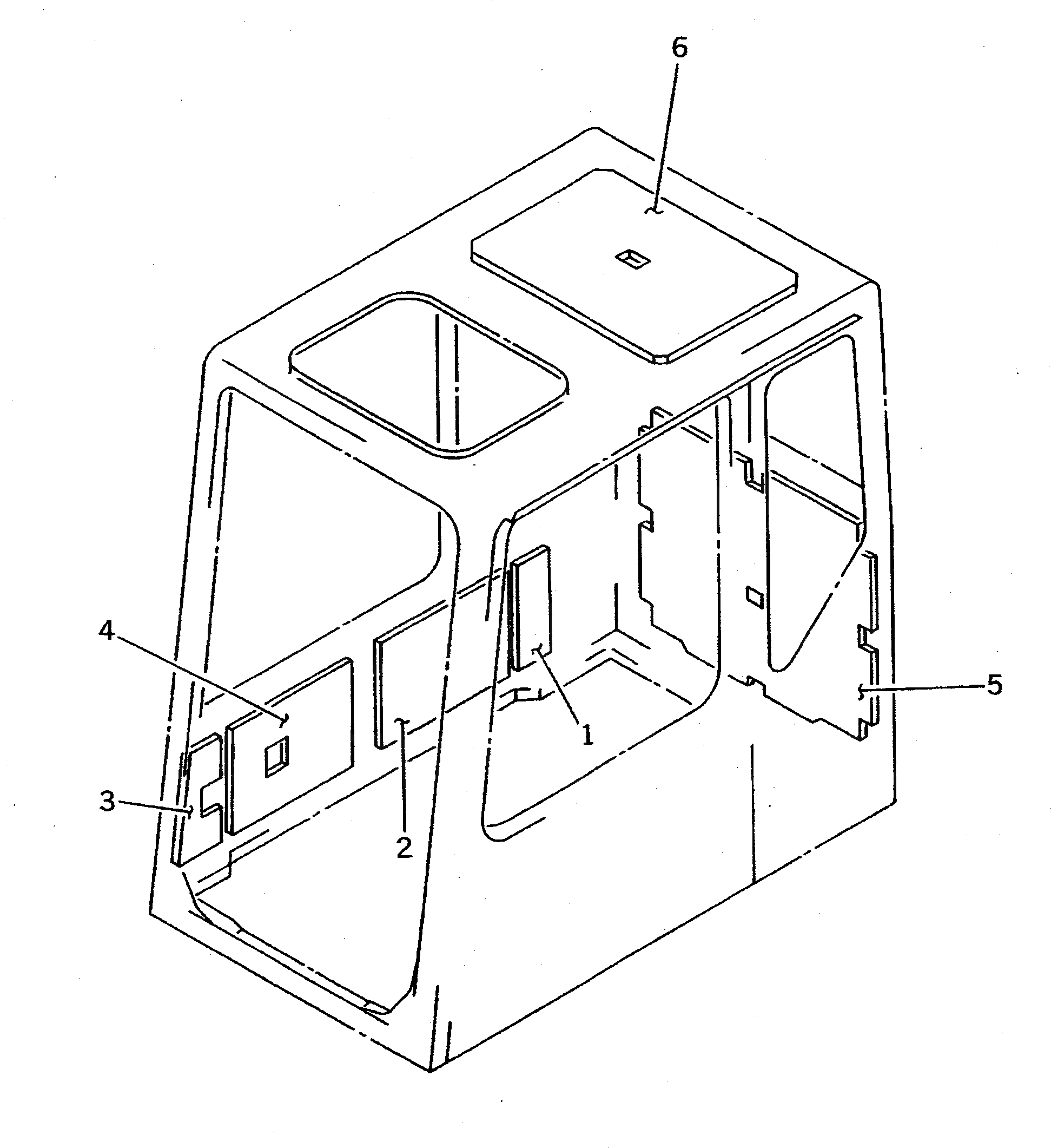 Схема запчастей Komatsu PC650-5 - КАБИНА (ЩИТКИ)(№-78) КАБИНА ОПЕРАТОРА И СИСТЕМА УПРАВЛЕНИЯ