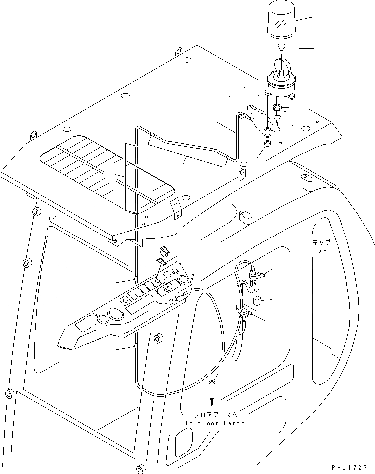 Схема запчастей Komatsu PC650-6 - МИГАЛКА ЭЛЕКТРИКА