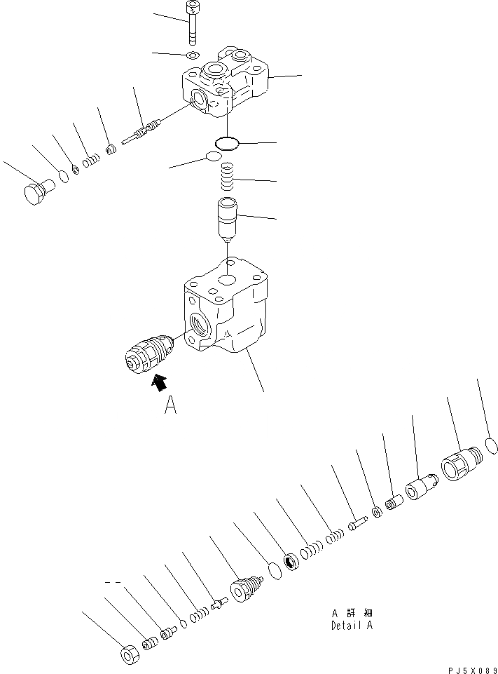 Схема запчастей Komatsu PC650-6 - СТОПОРН. КЛАПАН ОСНОВН. КОМПОНЕНТЫ И РЕМКОМПЛЕКТЫ