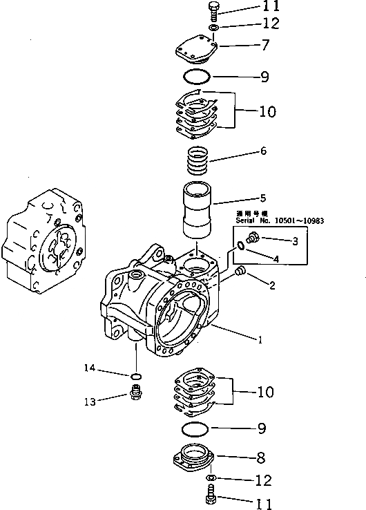 Схема запчастей Komatsu PC650LC-3 - ГИДР. НАСОС.¤ NO. (НАСОС /) (/)              (С -STAGE SELECTOR MODE OLSS) УПРАВЛ-Е РАБОЧИМ ОБОРУДОВАНИЕМ