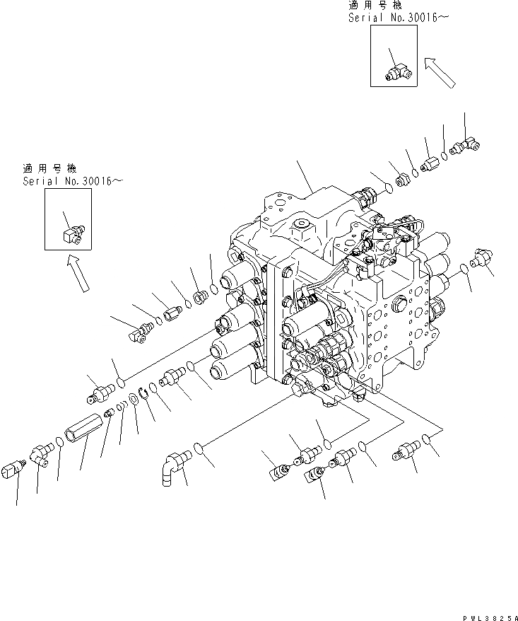 Схема запчастей Komatsu PC650LC-6A - ОСНОВН. КЛАПАН ( АКТУАТОР) (/) ГИДРАВЛИКА