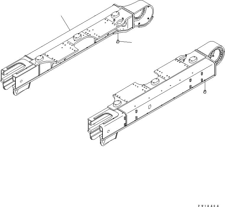 Схема запчастей Komatsu PC650LC-6A - ГУСЕНИЧНАЯ РАМА (КАРЬЕРН. СПЕЦИФ-Я) (LC) (ПРАВ.)(№7-) ХОДОВАЯ