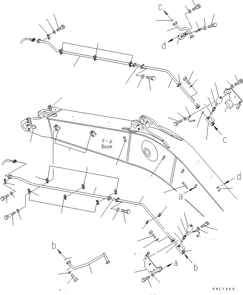 Схема запчастей Komatsu PC650LC-7-M1 - СТРЕЛА (7.M) (С ДОПОЛН. ГИДРОЛИНИЕЙ) (КОМПЛЕКТ) РАБОЧЕЕ ОБОРУДОВАНИЕ