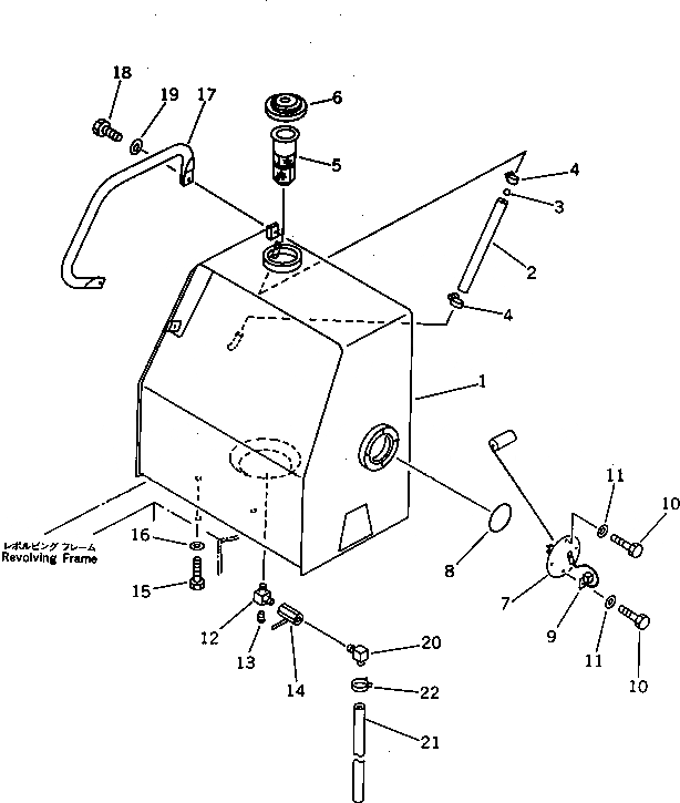 Схема запчастей Komatsu PC70-6 - ТОПЛИВН. БАК. КОМПОНЕНТЫ ДВИГАТЕЛЯ И ЭЛЕКТРИКА