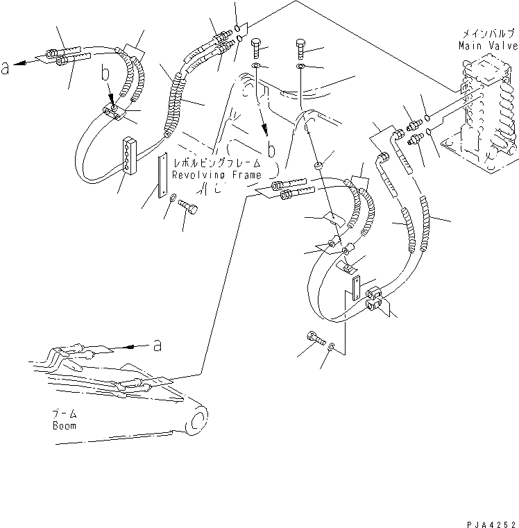 Схема запчастей Komatsu PC70-7E-B - РУКОЯТЬ И ЛИНИЯ КОВША(№-87) ГИДРАВЛИКА