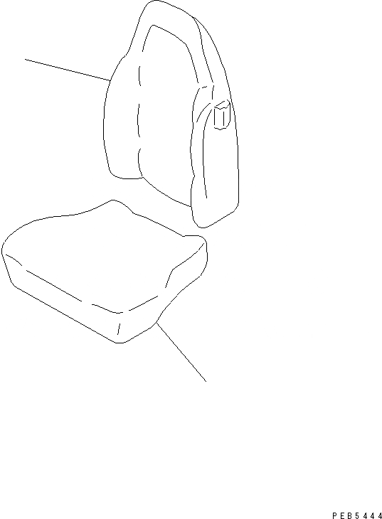 Схема запчастей Komatsu PC70-7E - СИДЕНЬЕ ОПЕРАТОРА COVER(№98-) КАБИНА ОПЕРАТОРА И СИСТЕМА УПРАВЛЕНИЯ