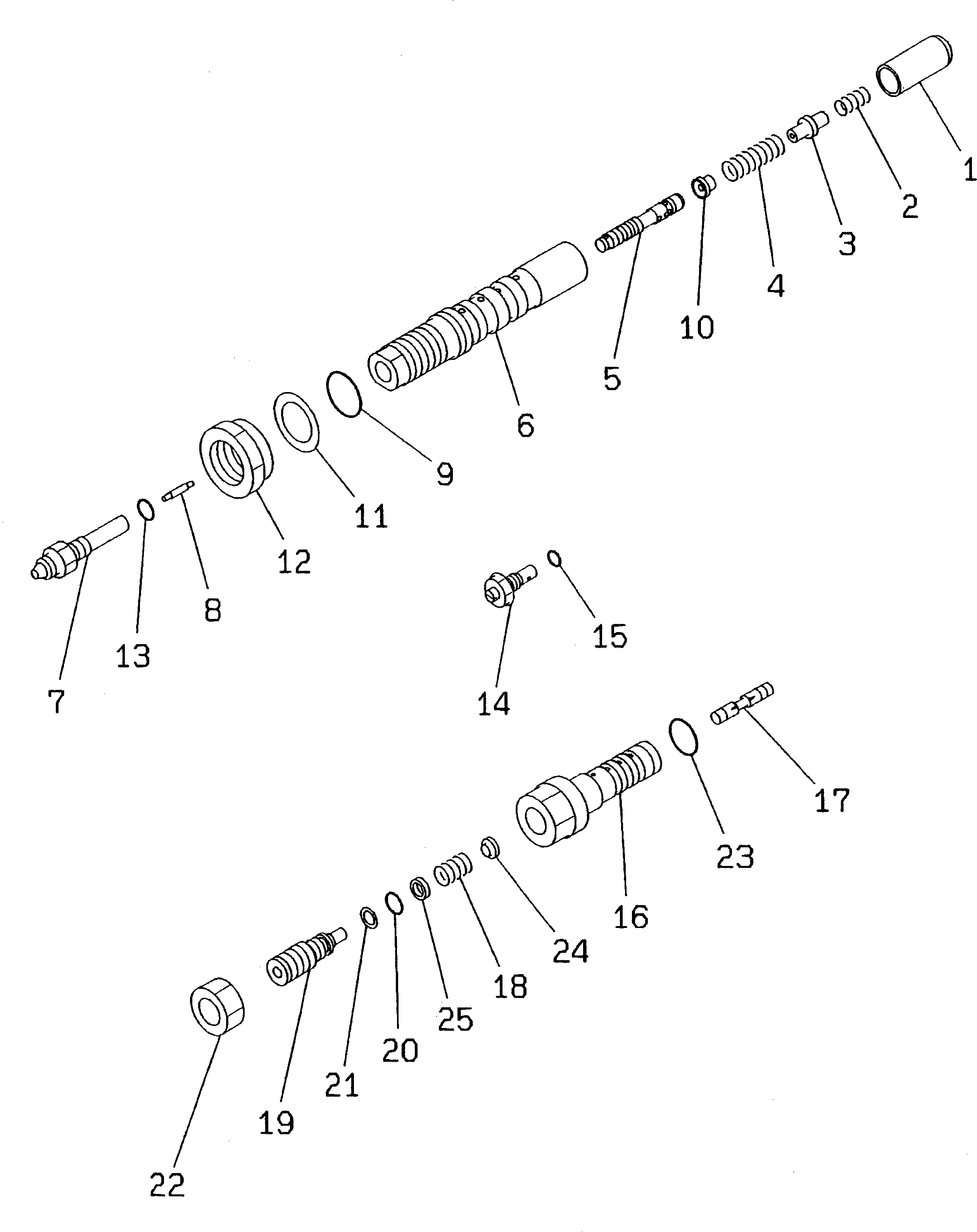 Схема запчастей Komatsu PC70-7 - ОСНОВН. НАСОС (/)(№-7) ОСНОВН. КОМПОНЕНТЫ И РЕМКОМПЛЕКТЫ