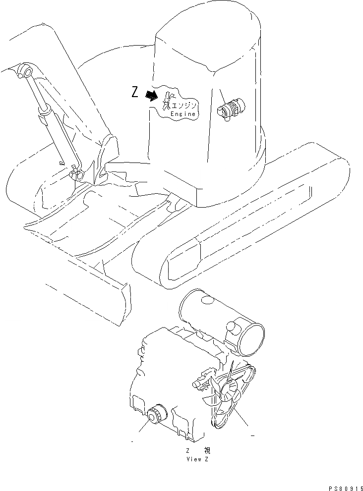 Схема запчастей Komatsu PC70FR-1 - ЭЛЕМЕНТ И V-РЕМЕНЬ (/) ЧАСТИ BOOK