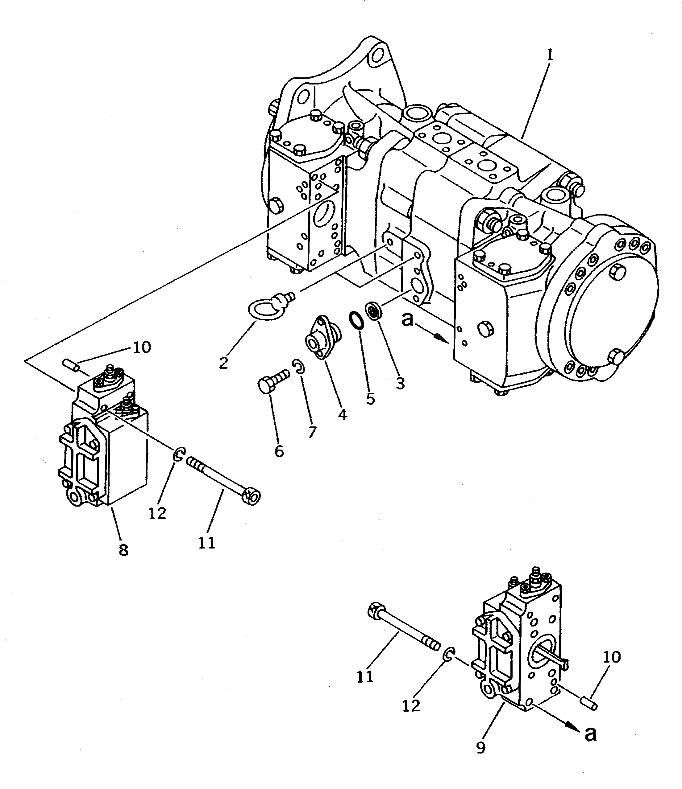 Схема запчастей Komatsu PC710-5 - NO. НАСОС (/8) ГИДРАВЛИКА