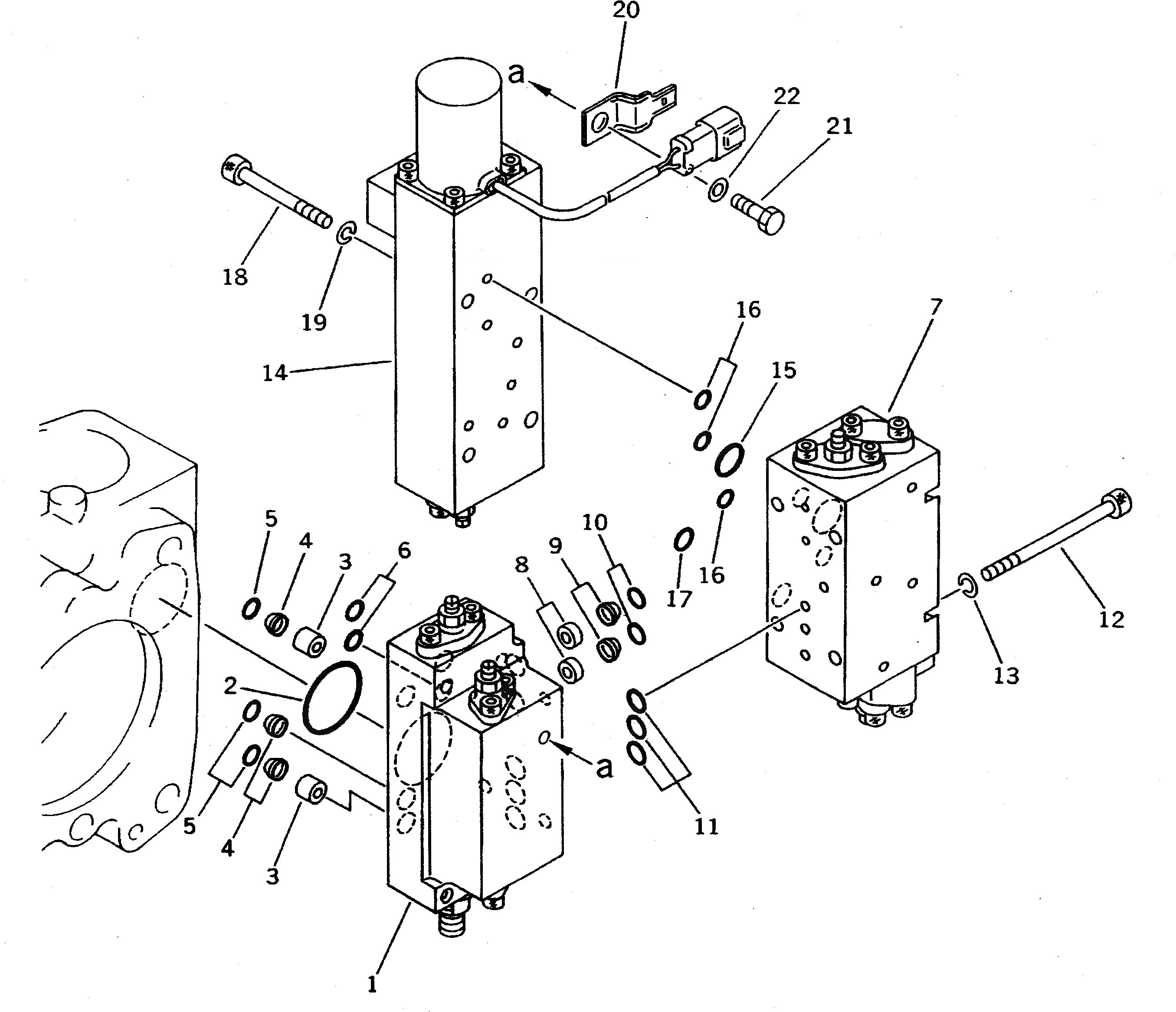 Схема запчастей Komatsu PC710SE-5 - NO. НАСОС (7/) (С -STAGE SELECTOR MODE OLSS) (КРОМЕ ЯПОН.)(№8-) ГИДРАВЛИКА