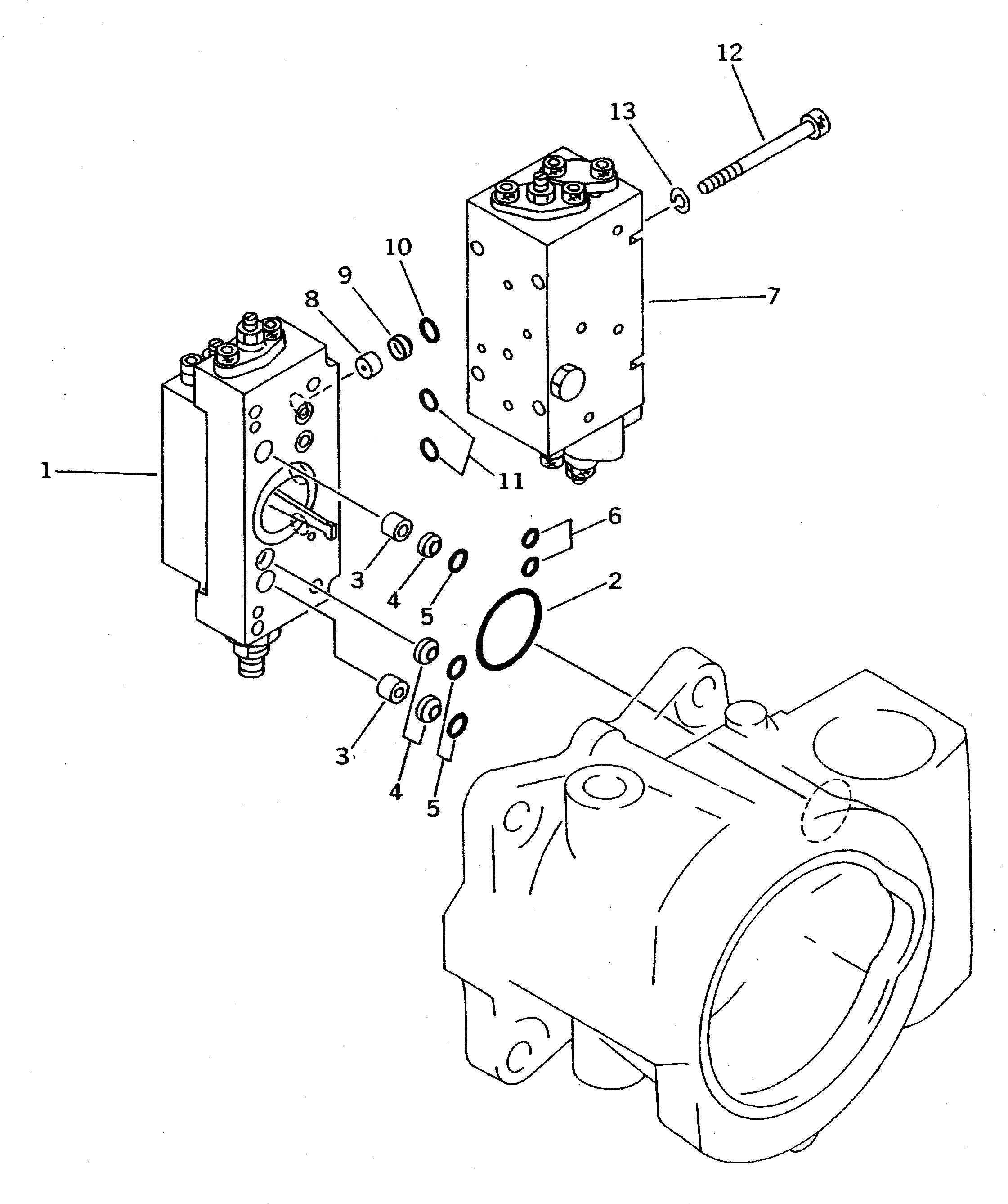 Схема запчастей Komatsu PC710SE-5 - NO. НАСОС (/) (С -STAGE SELECTOR MODE OLSS)       (КРОМЕ ЯПОН.)(№8-) ГИДРАВЛИКА