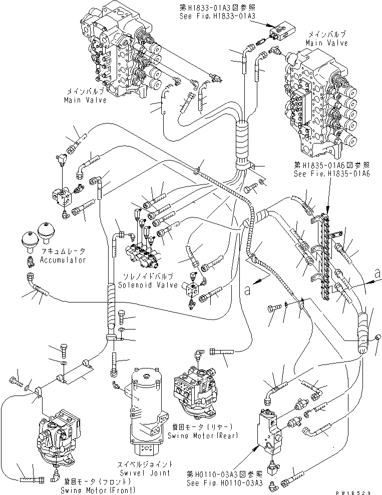 Схема запчастей Komatsu PC750-6 - СОЛЕНОИДНЫЙ КЛАПАН ЛИНИЯ(№-) ГИДРАВЛИКА