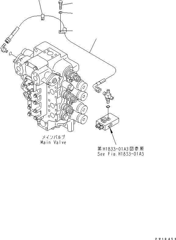 Схема запчастей Komatsu PC750-6 - PPC ПРЯМ. ЛИНИЯ ХОДА(№-) ГИДРАВЛИКА