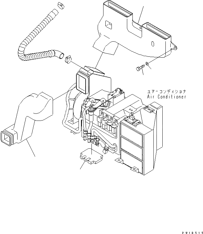 Схема запчастей Komatsu PC750-6 - КОНДИЦ. ВОЗДУХА (ВОЗДУХОВОДЫ)(№-) КАБИНА ОПЕРАТОРА И СИСТЕМА УПРАВЛЕНИЯ