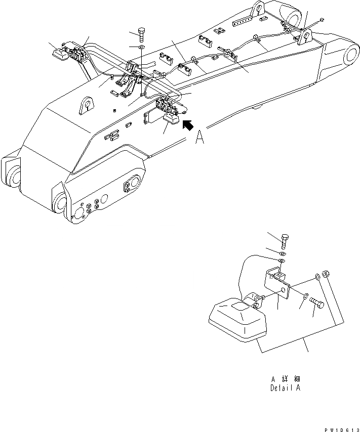 Схема запчастей Komatsu PC750-6 - РАБОЧЕЕ ОБОРУДОВАНИЕ (WARKING ОСВЕЩЕНИЕ) (ДЛЯ ПОГРУЗ.)(№-) РАБОЧЕЕ ОБОРУДОВАНИЕ