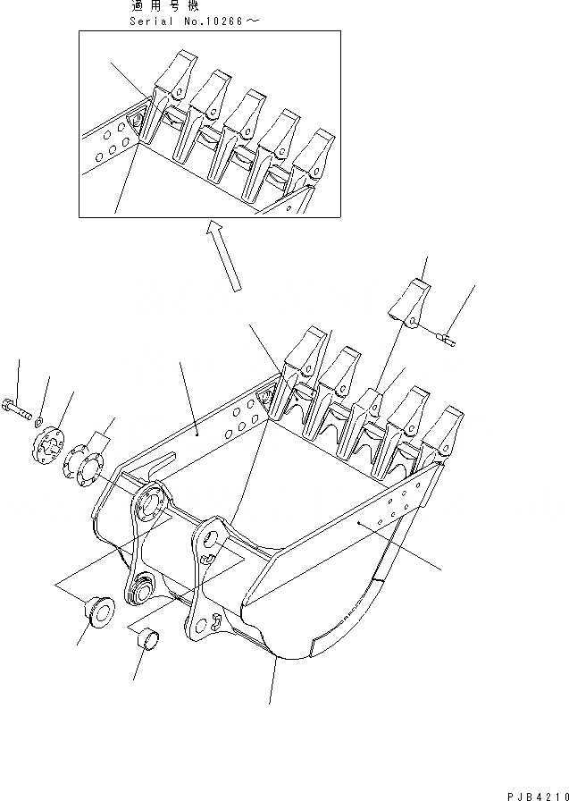Схема запчастей Komatsu PC750-6 - КОВШ .M (CECE .8M)¤ 7MM (ГОРИЗОНТАЛЬН. ПАЛЕЦ) РАБОЧЕЕ ОБОРУДОВАНИЕ