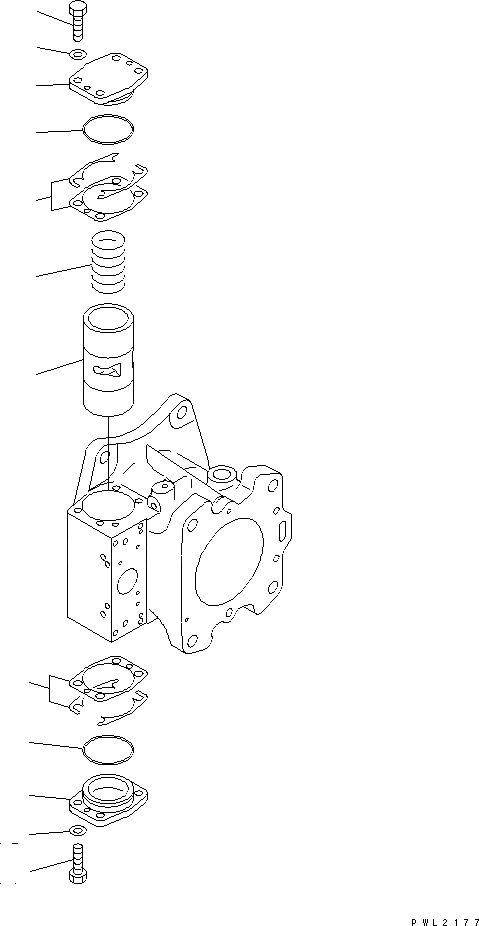 Схема запчастей Komatsu PC750-6 - ОСНОВН. НАСОС (/8) (NO. НАСОС)(№-) ОСНОВН. КОМПОНЕНТЫ И РЕМКОМПЛЕКТЫ