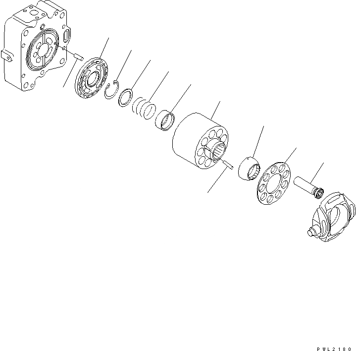 Схема запчастей Komatsu PC750-6 - ОСНОВН. НАСОС (8/8) (NO. НАСОС)(№-) ОСНОВН. КОМПОНЕНТЫ И РЕМКОМПЛЕКТЫ