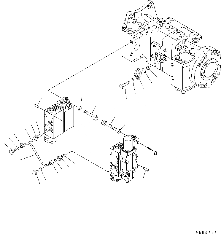 Схема запчастей Komatsu PC750-6 - ОСНОВН. НАСОС (8/8) (NO. НАСОС)(№-) ОСНОВН. КОМПОНЕНТЫ И РЕМКОМПЛЕКТЫ