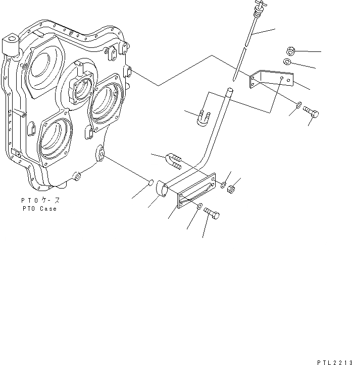 Схема запчастей Komatsu PC750-6-AM - МЕХ-М ОТБОРА МОЩНОСТИ (МАСЛ. ЩУП)(№-) КОМПОНЕНТЫ ДВИГАТЕЛЯ