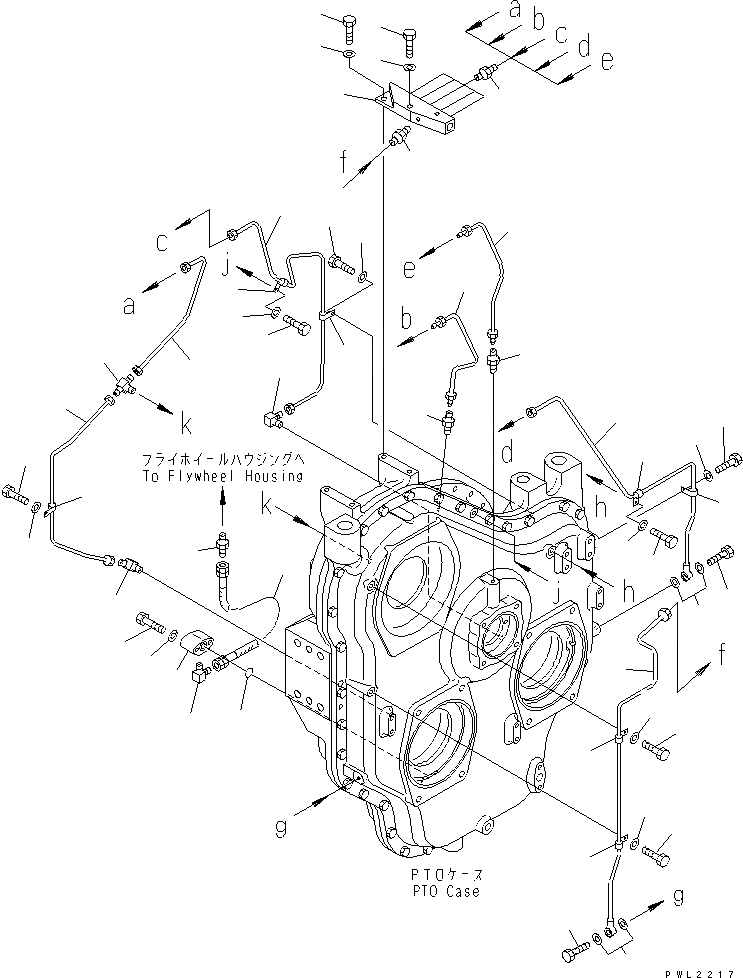 Схема запчастей Komatsu PC750-6-AM - МЕХ-М ОТБОРА МОЩНОСТИ (СМАЗЫВАЮЩ. ЛИНИЯ)(№-) КОМПОНЕНТЫ ДВИГАТЕЛЯ