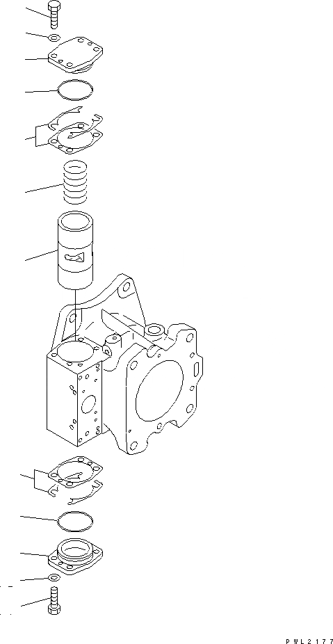 Схема запчастей Komatsu PC750-6-AM - ОСНОВН. НАСОС (/8) (NO. НАСОС)(№-) ОСНОВН. КОМПОНЕНТЫ И РЕМКОМПЛЕКТЫ