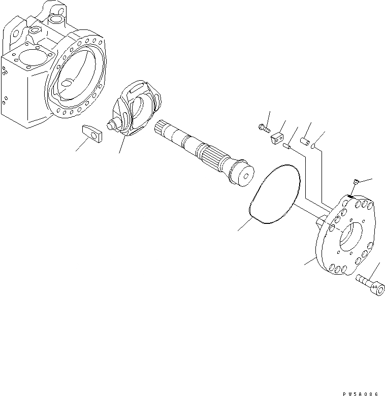 Схема запчастей Komatsu PC750-6-AM - ОСНОВН. НАСОС (9/8) (NO. НАСОС)(№-) ОСНОВН. КОМПОНЕНТЫ И РЕМКОМПЛЕКТЫ