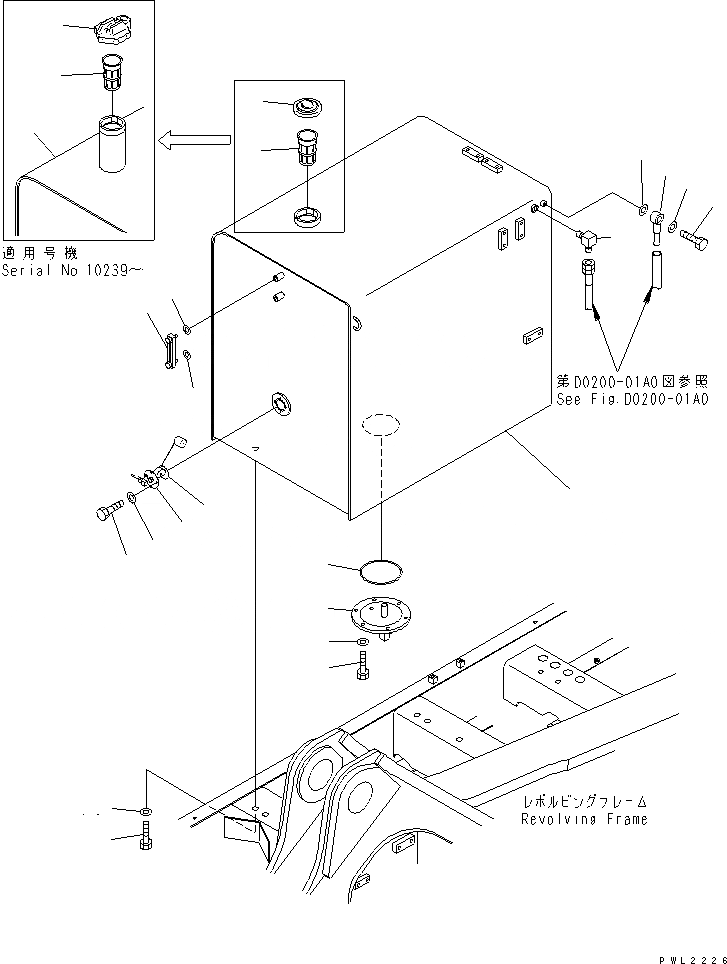 Схема запчастей Komatsu PC750-6 - ТОПЛИВН. БАК.(№-8) ТОПЛИВН. БАК. AND КОМПОНЕНТЫ