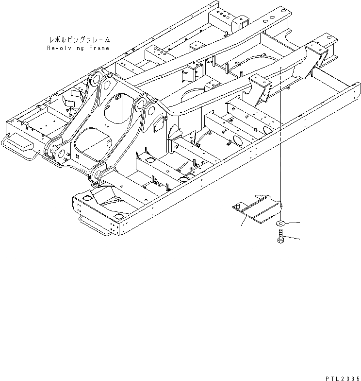 Схема запчастей Komatsu PC750-6 - НИЖН. КРЫШКА (ОСНОВНАЯ РАМА) (ЦЕНТР.) (МОРОЗОУСТОЙЧИВ. СПЕЦИФ-Я)(№9-999) ЧАСТИ КОРПУСА