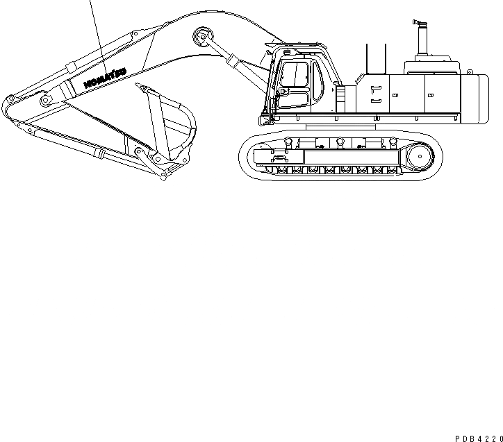 Схема запчастей Komatsu PC750-6 - МАРКИРОВКА (РАБОЧЕЕ ОБОРУДОВАНИЕ )(№-999) МАРКИРОВКА