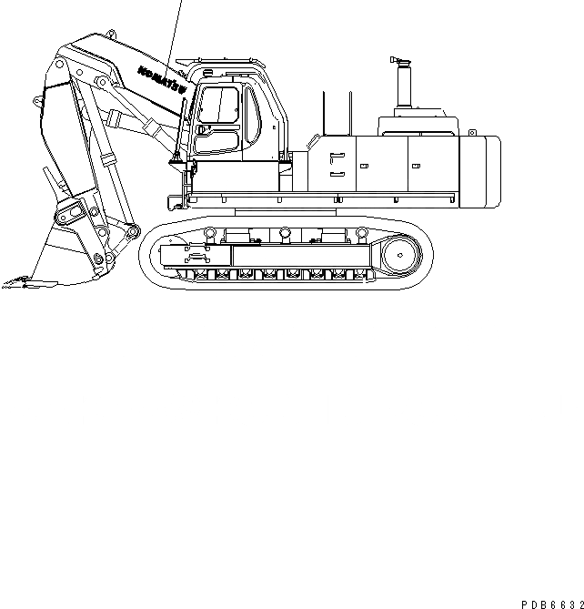 Схема запчастей Komatsu PC750-6 - МАРКИРОВКА (РАБОЧЕЕ ОБОРУДОВАНИЕ ) (ДЛЯ ПОГРУЗ.) МАРКИРОВКА