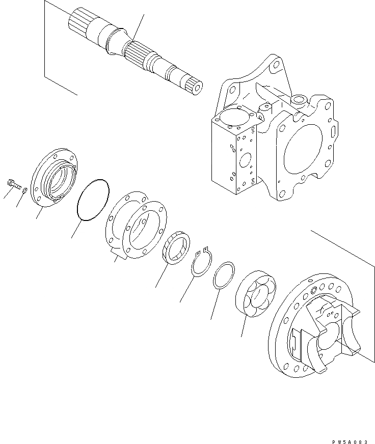 Схема запчастей Komatsu PC750-6 - ОСНОВН. НАСОС (/8) (NO. НАСОС)(№9-) ОСНОВН. КОМПОНЕНТЫ И РЕМКОМПЛЕКТЫ