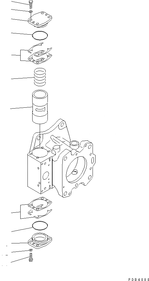 Схема запчастей Komatsu PC750-6 - ОСНОВН. НАСОС (/) (NO. НАСОС)(№-8) ОСНОВН. КОМПОНЕНТЫ И РЕМКОМПЛЕКТЫ