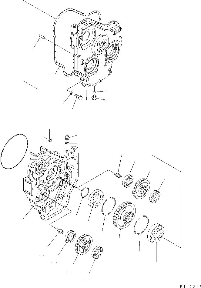 Схема запчастей Komatsu PC750-6 - МЕХ-М ОТБОРА МОЩНОСТИ(№9-999) КОМПОНЕНТЫ ДВИГАТЕЛЯ