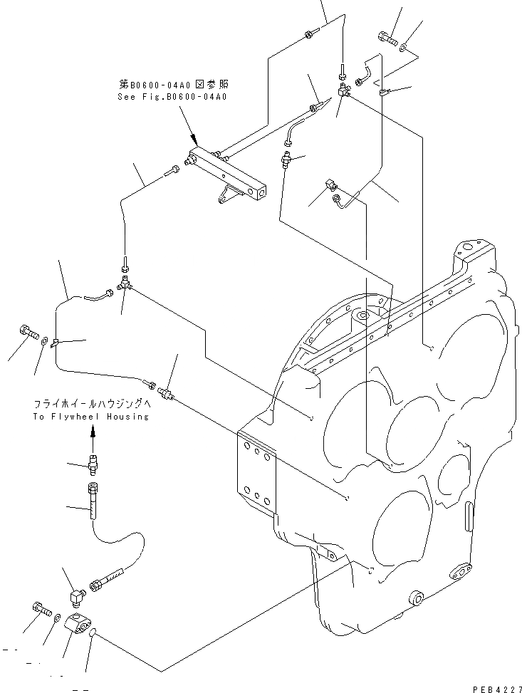 Схема запчастей Komatsu PC750-6 - МЕХ-М ОТБОРА МОЩНОСТИ (ТРУБЫ) (СМАЗКА) (/)(№-8) КОМПОНЕНТЫ ДВИГАТЕЛЯ