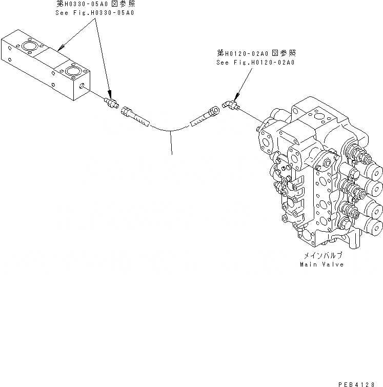 Схема запчастей Komatsu PC750-6 - PPC ПРЯМ. ЛИНИЯ ХОДА(№-999) ГИДРАВЛИКА