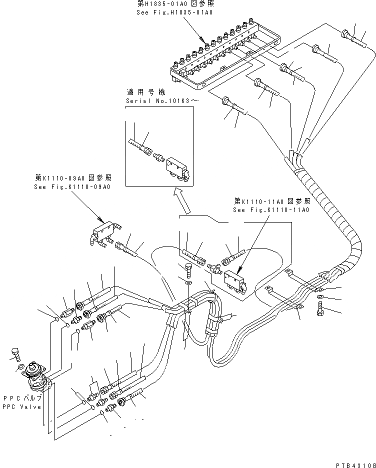 Схема запчастей Komatsu PC750-6 - ОСНОВН. КОНСТРУКЦИЯ (РАБОЧАЯ ЛИНИЯ PPC) (ШЛАНГИ¤ ЛЕВ.)(№-8) КАБИНА ОПЕРАТОРА И СИСТЕМА УПРАВЛЕНИЯ