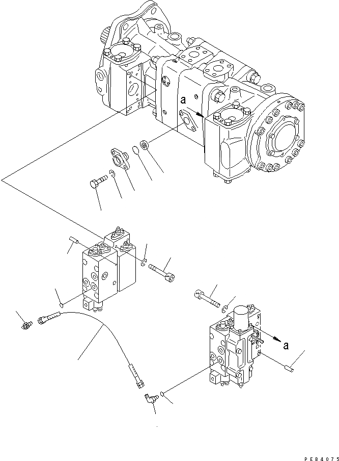 Схема запчастей Komatsu PC750-6 - ОСНОВН. НАСОС (8/8) (NO. НАСОС)(№-8) ОСНОВН. КОМПОНЕНТЫ И РЕМКОМПЛЕКТЫ