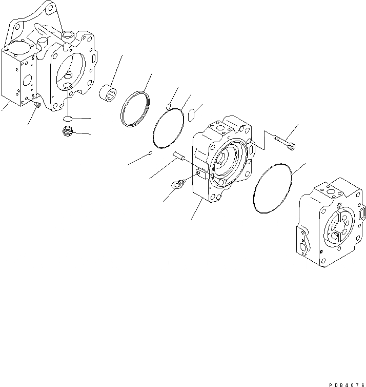 Схема запчастей Komatsu PC750-6 - ОСНОВН. НАСОС (/) (NO. НАСОС)(№-8) ОСНОВН. КОМПОНЕНТЫ И РЕМКОМПЛЕКТЫ