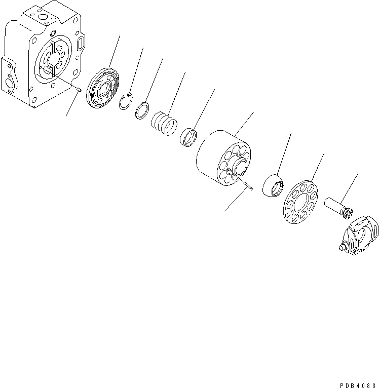 Схема запчастей Komatsu PC750-6 - ОСНОВН. НАСОС (8/) (NO. НАСОС)(№-8) ОСНОВН. КОМПОНЕНТЫ И РЕМКОМПЛЕКТЫ