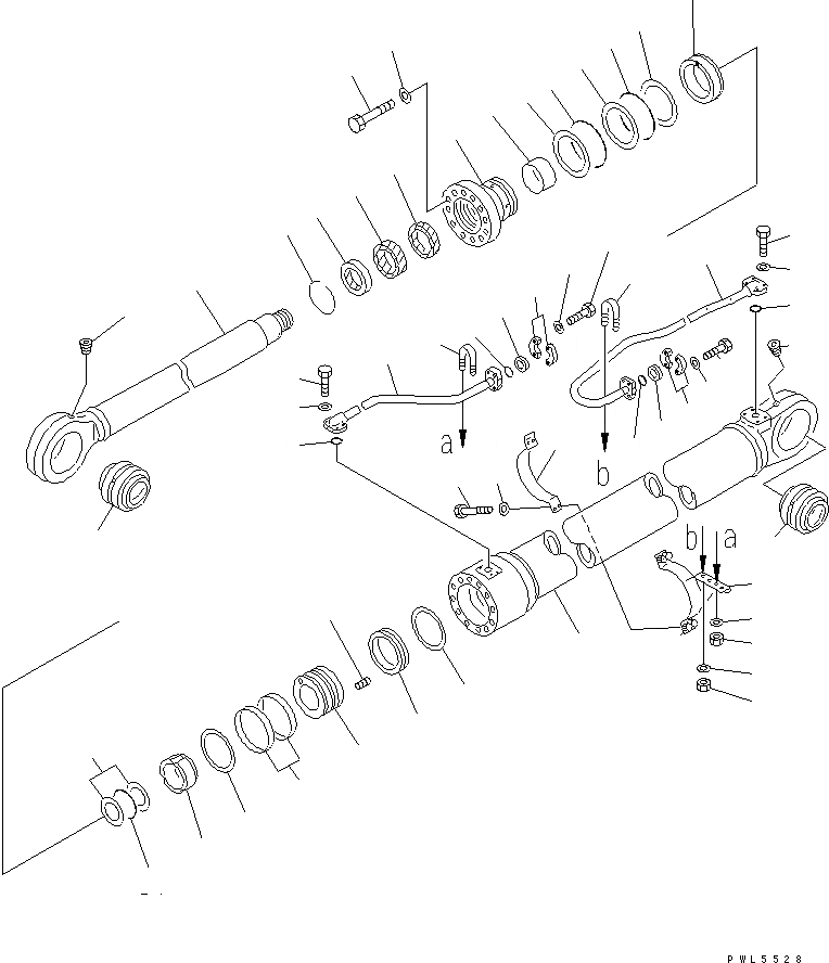 Схема запчастей Komatsu PC750-7 - BM ЦИЛИНДР ОСНОВН. КОМПОНЕНТЫ И РЕМКОМПЛЕКТЫ