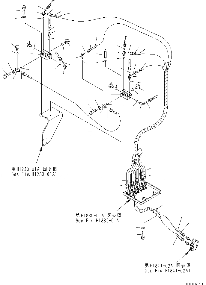 Схема запчастей Komatsu PC750-7-M1 - ПРЕДОТВРАЩ. СМЕЩЕНИЯ ЛИНИИ (ГЛАВН. ЛИНИЯ) (СТОЙКА) (/) ГИДРАВЛИКА